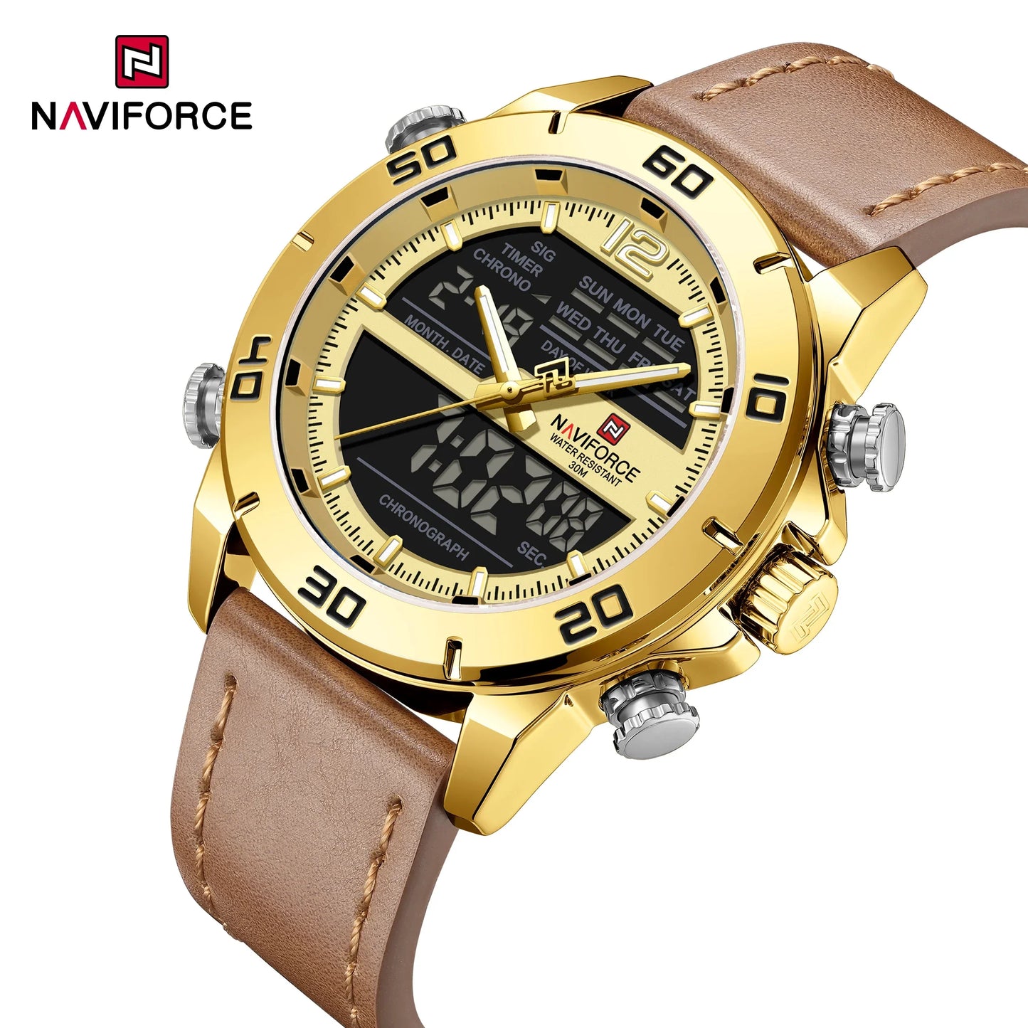 NAVIFORCE Watch 9253L Business Waterproof  Quartz Watch.