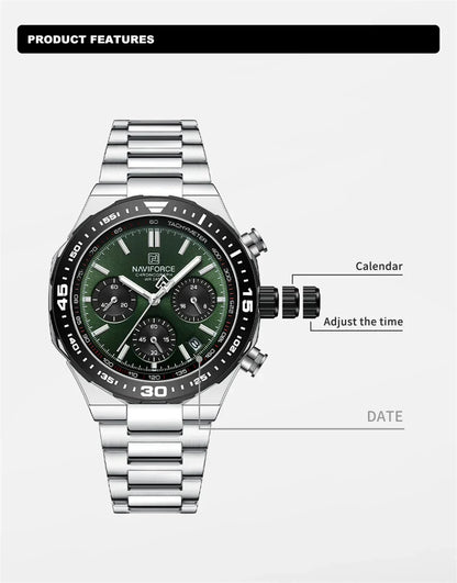 NAVIFORCE 8049-Men's Waterproof Quartz Watch