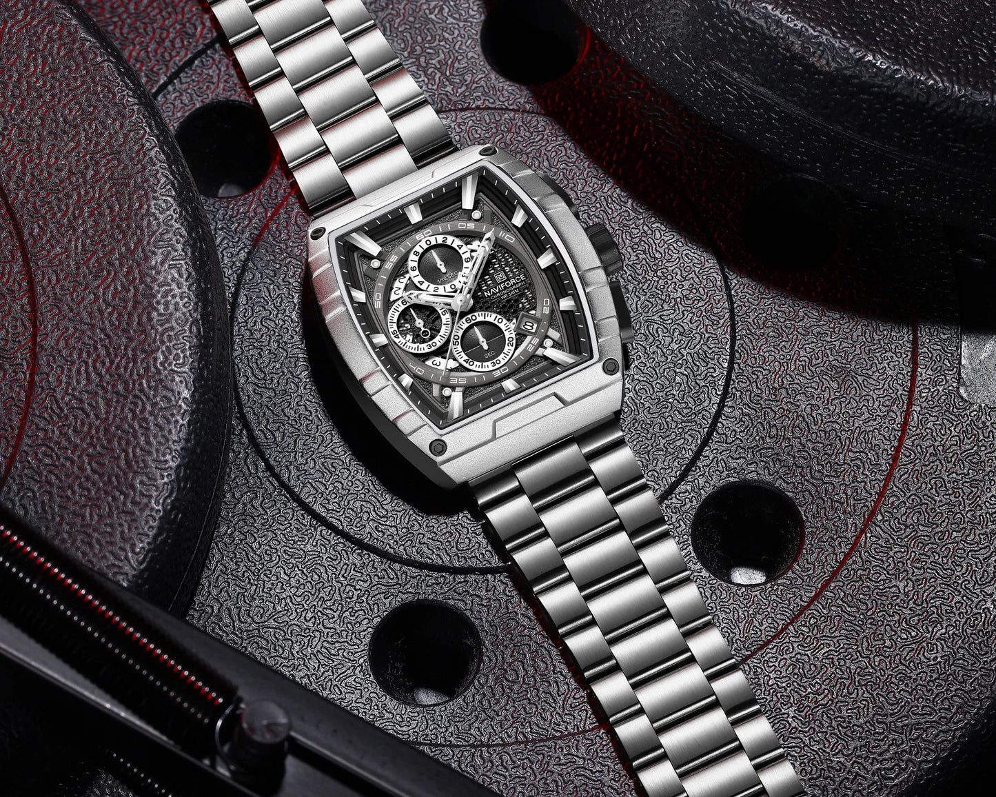 NAVIFORCE Watch 8066 Business Waterproof  Quartz Watch.