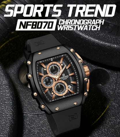 NAVIFORCE Watch 8070 Business Waterproof  Quartz Watch.