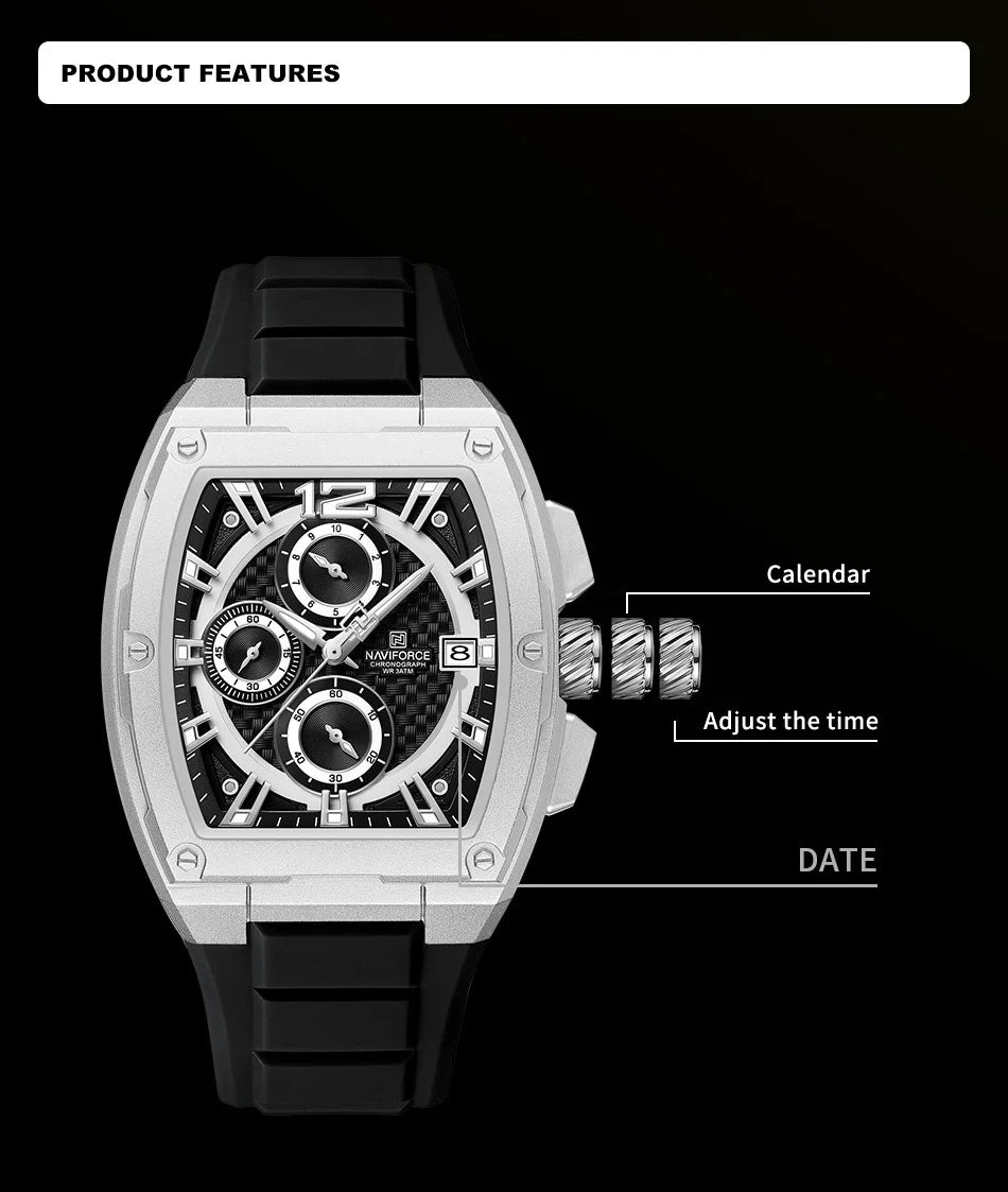 NAVIFORCE 8050 -High-Quality Waterproof Watch