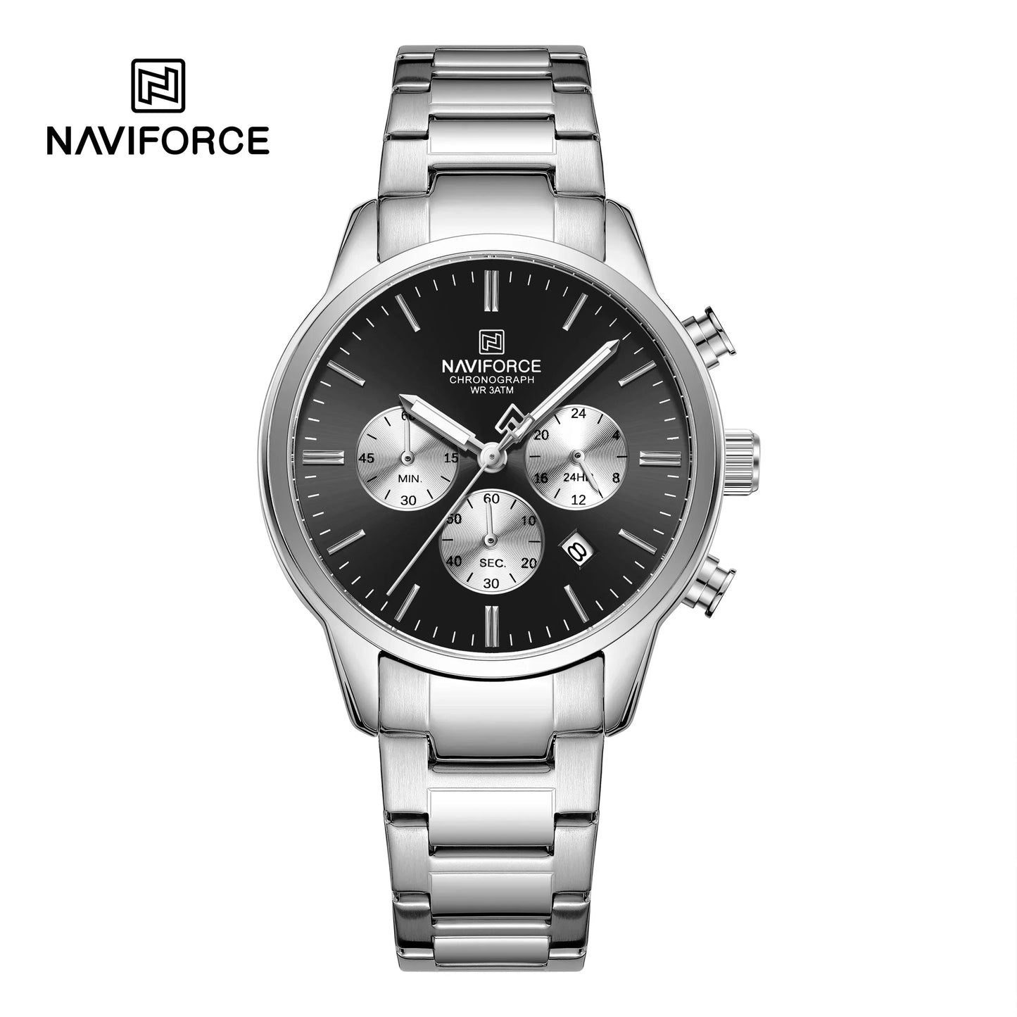 NAVIFORCE Watch 8076 Business Waterproof  Quartz Watch.