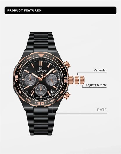 NAVIFORCE 8049-Business Quartz Timepiece for Men
