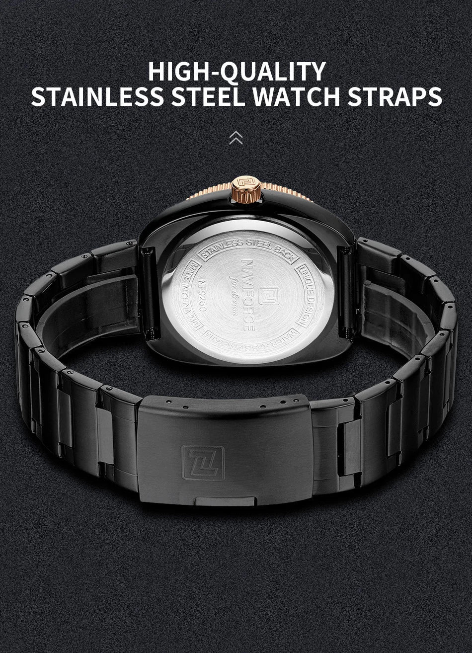 NAVIFORCE Watch 9250 Business Waterproof  Quartz Watch.