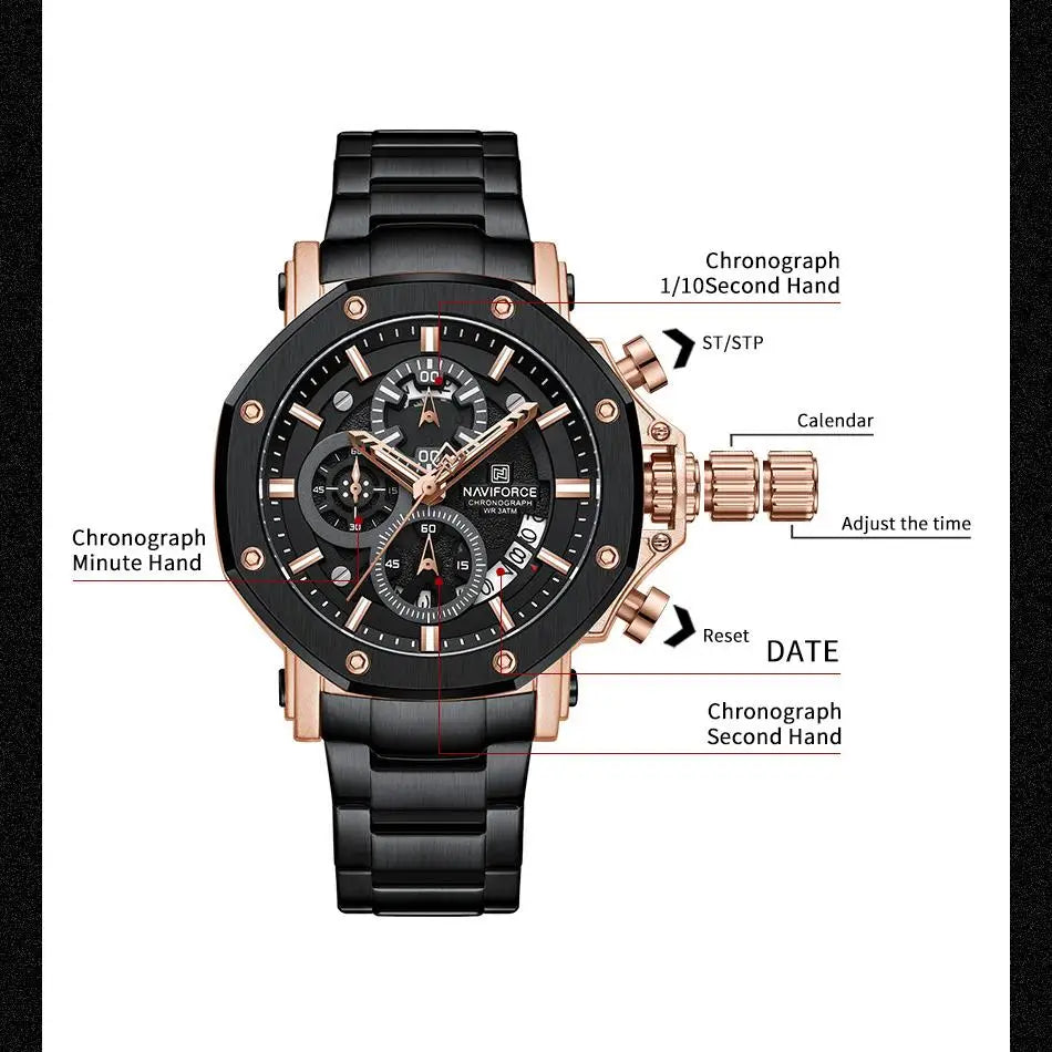 NAVIFORCE 8065 Quartz Watch for Men.