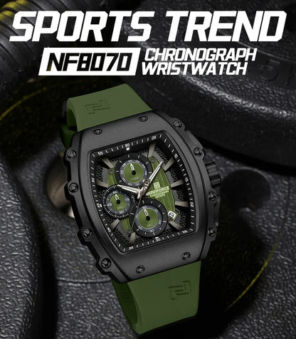 NAVIFORCE Watch 8070 Business Waterproof  Quartz Watch.