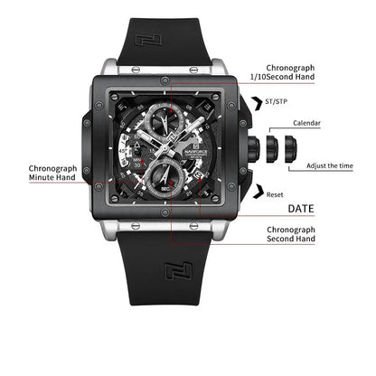 NAVIFORCE 8064-Luxury Quartz Watch for Men.