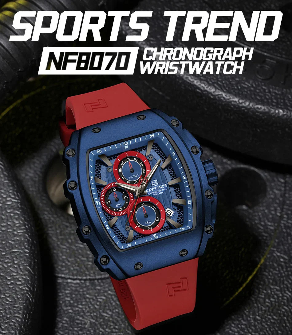 NAVIFORCE Watch 8070 Business Waterproof  Quartz Watch.