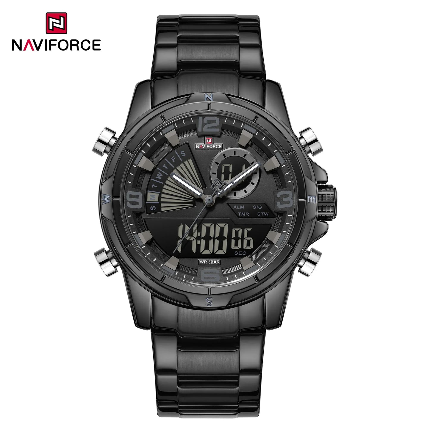 NAVIFORCE Watch 9257 Business Waterproof  Quartz Watch.