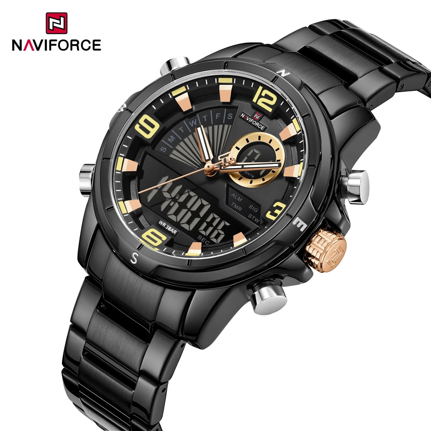 NAVIFORCE Watch 9257 Business Waterproof  Quartz Watch.