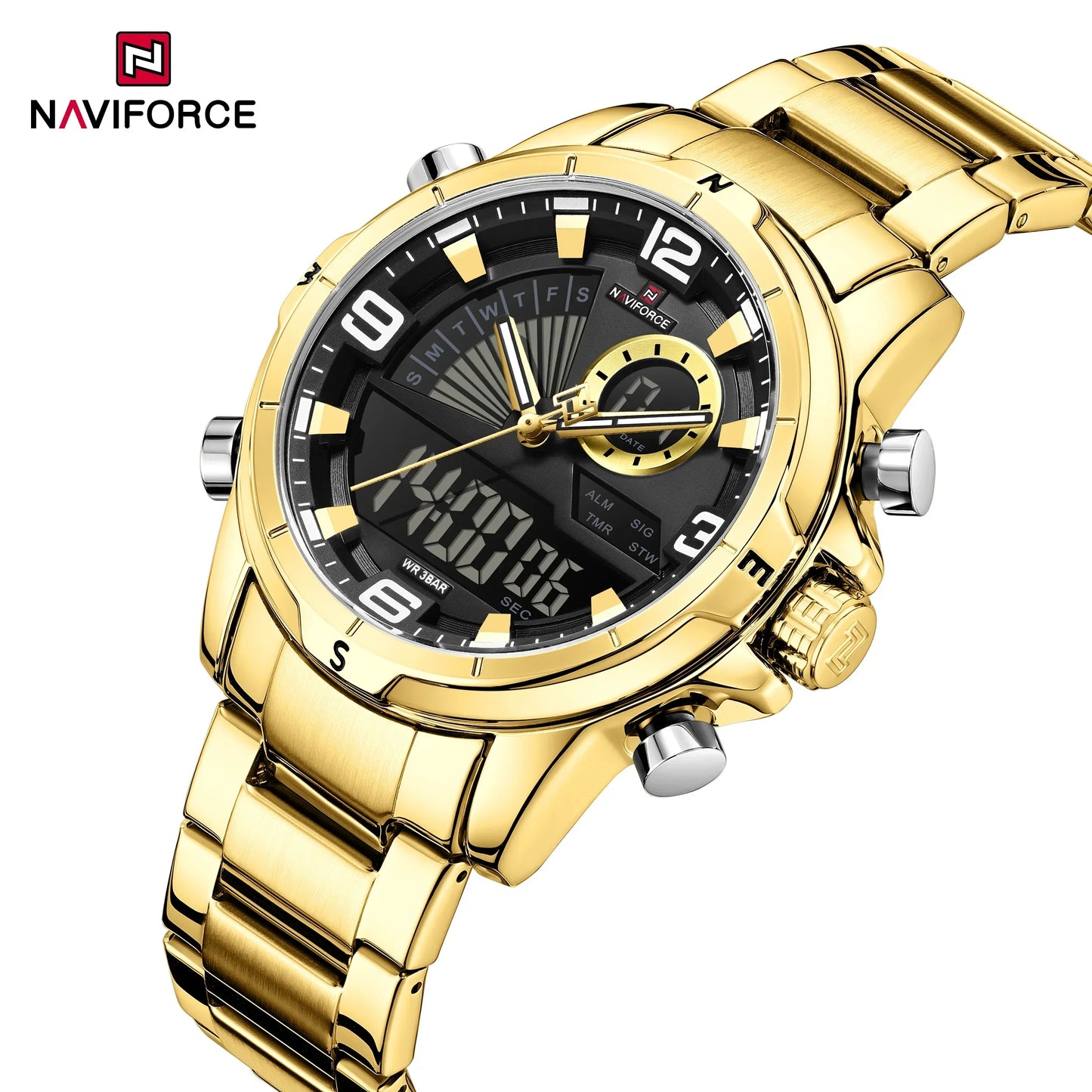 NAVIFORCE Watch 9257 Business Waterproof  Quartz Watch.