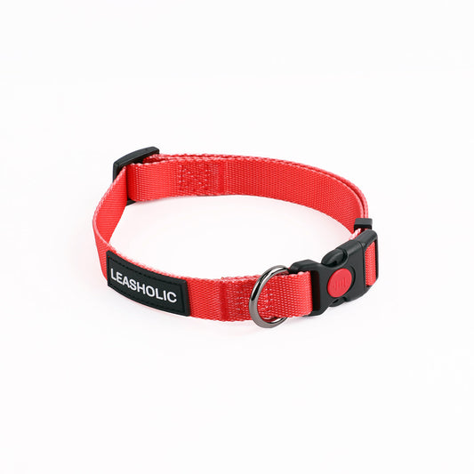 Classic adjustable Collar - Coral Red