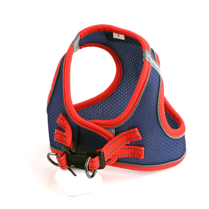 Ultra Light Harness - Navy with Red