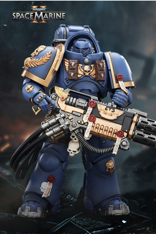 Ultramarines Heavy Artificer Armor with Relic Multi-Melta - Warhammer 40K 1/18 Action Figure By JOYTOY