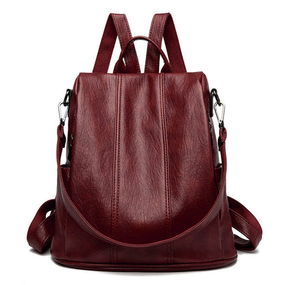 Ladies Leather Bag - Vintage Backpack