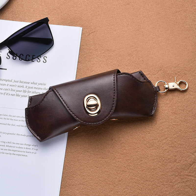 Retro pu leather - glasses protective cover