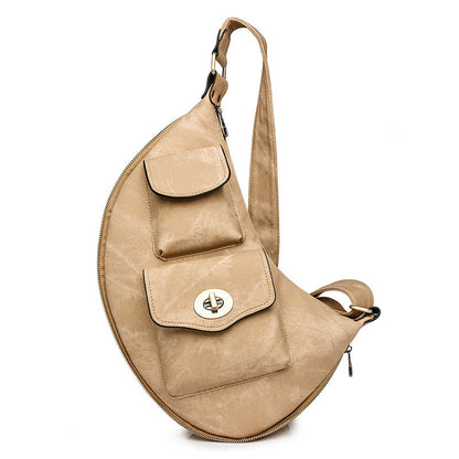 Ladies Leather Bag - Oblique Span Bag