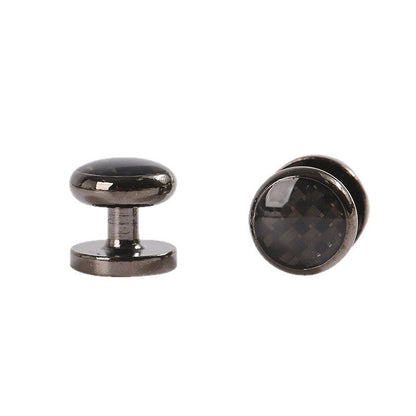 Formal Cufflinks Set with Black Gun Cufflinks