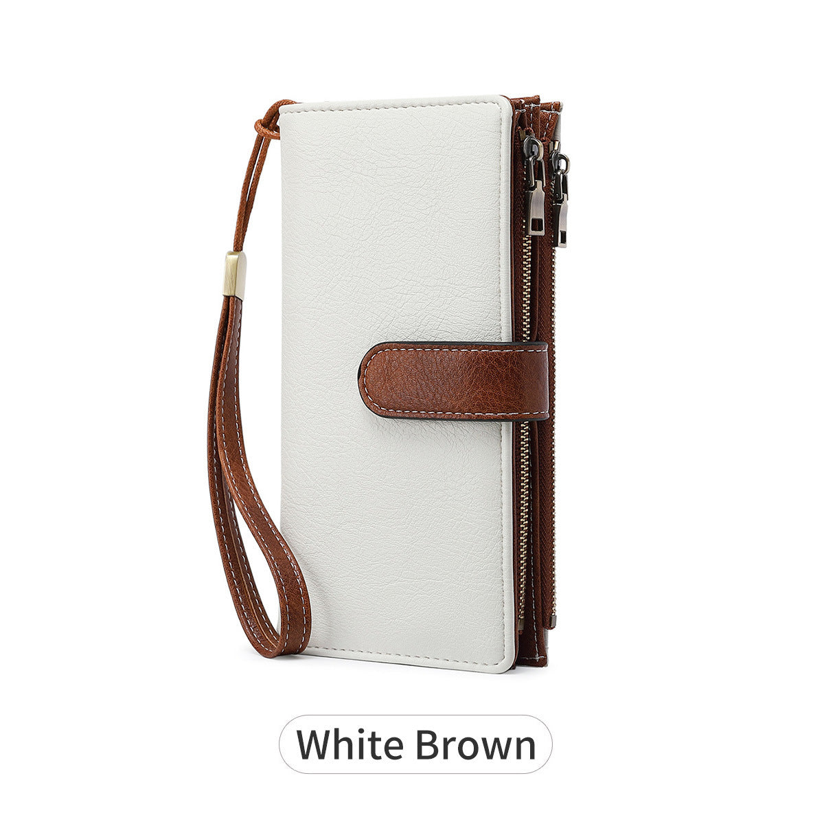 Ladies Leather Bag - Solid Color Clutch Bag