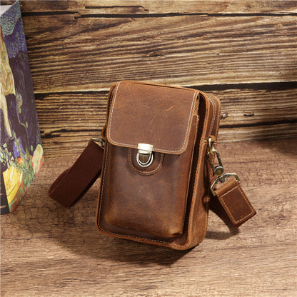 Vintage Crazy Horse Leather - Men's Fanny Pack