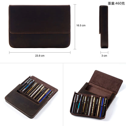 Crazy Horse Skin - Pen Storage Box (Pack of Three/Pack of Six)