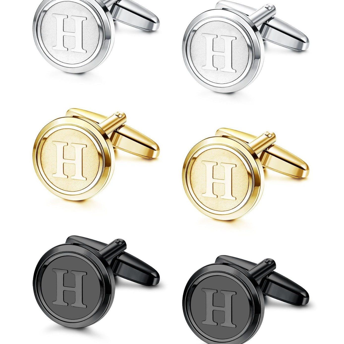 Electroplated Formal Cufflinks Set