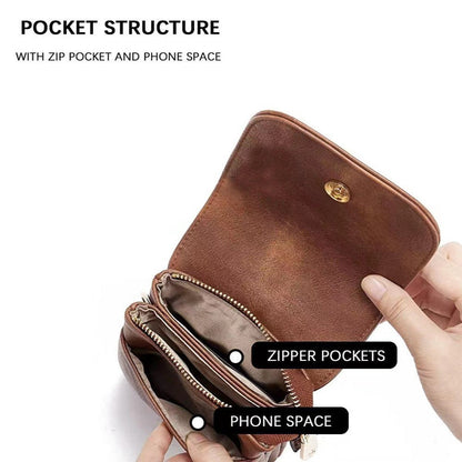 Women's leather bag - designer phone bag (upgraded version)