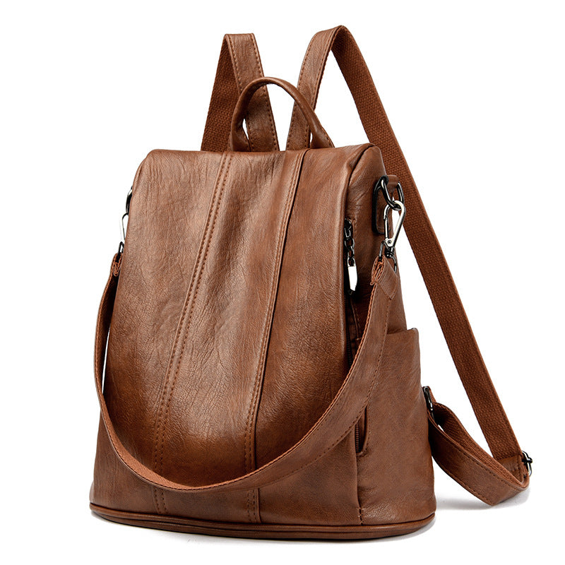 Ladies Leather Bag - Vintage Backpack