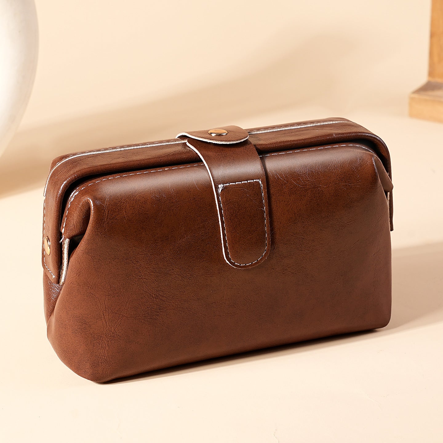 Leather texture women's clutch bag (long/short)