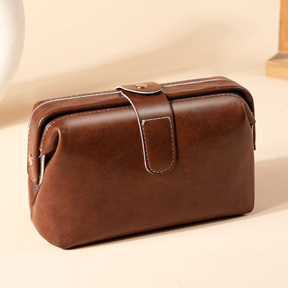 Leather texture women's clutch bag (long/short)