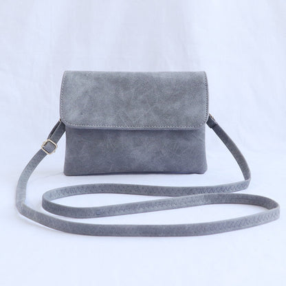 Women's Leather Bag - Shoulder Oblique Span Bag