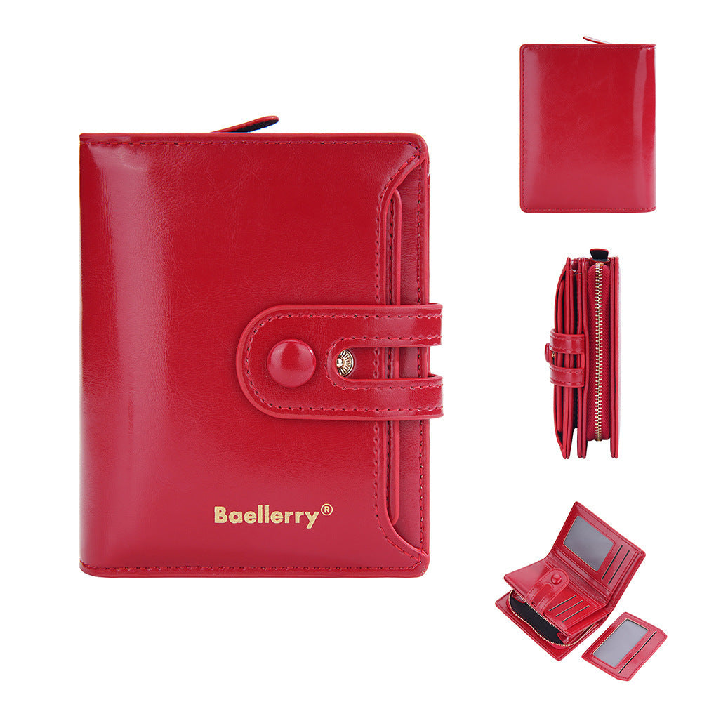 Ladies Leather Bag - Oil Wax Leather Wallet