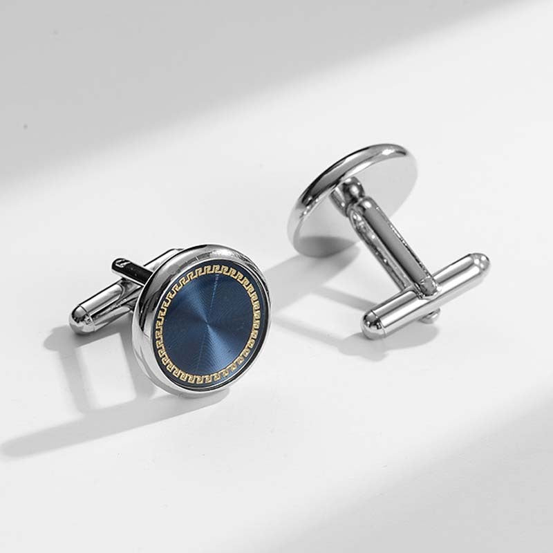 12 Pairs Classic Men’s Electroplated Cufflinks