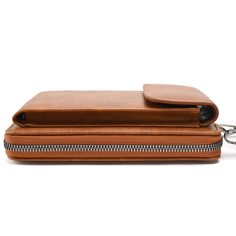 Women's Leather Bag - Multifunctional Mobile Phone Bag