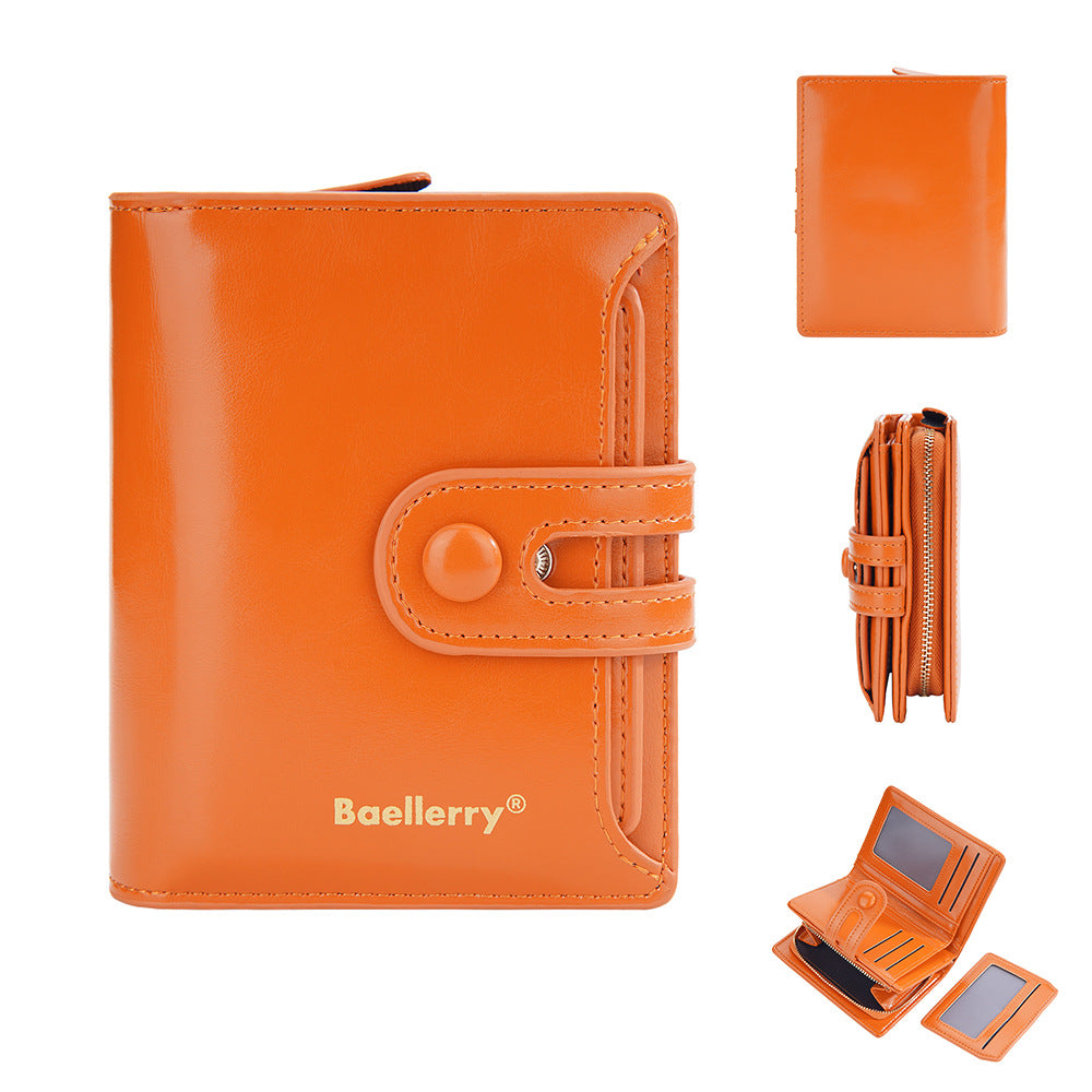 Ladies Leather Bag - Oil Wax Leather Wallet