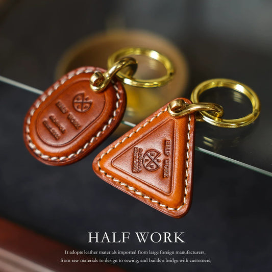 HALF WORK Leather - Handmade Keychain