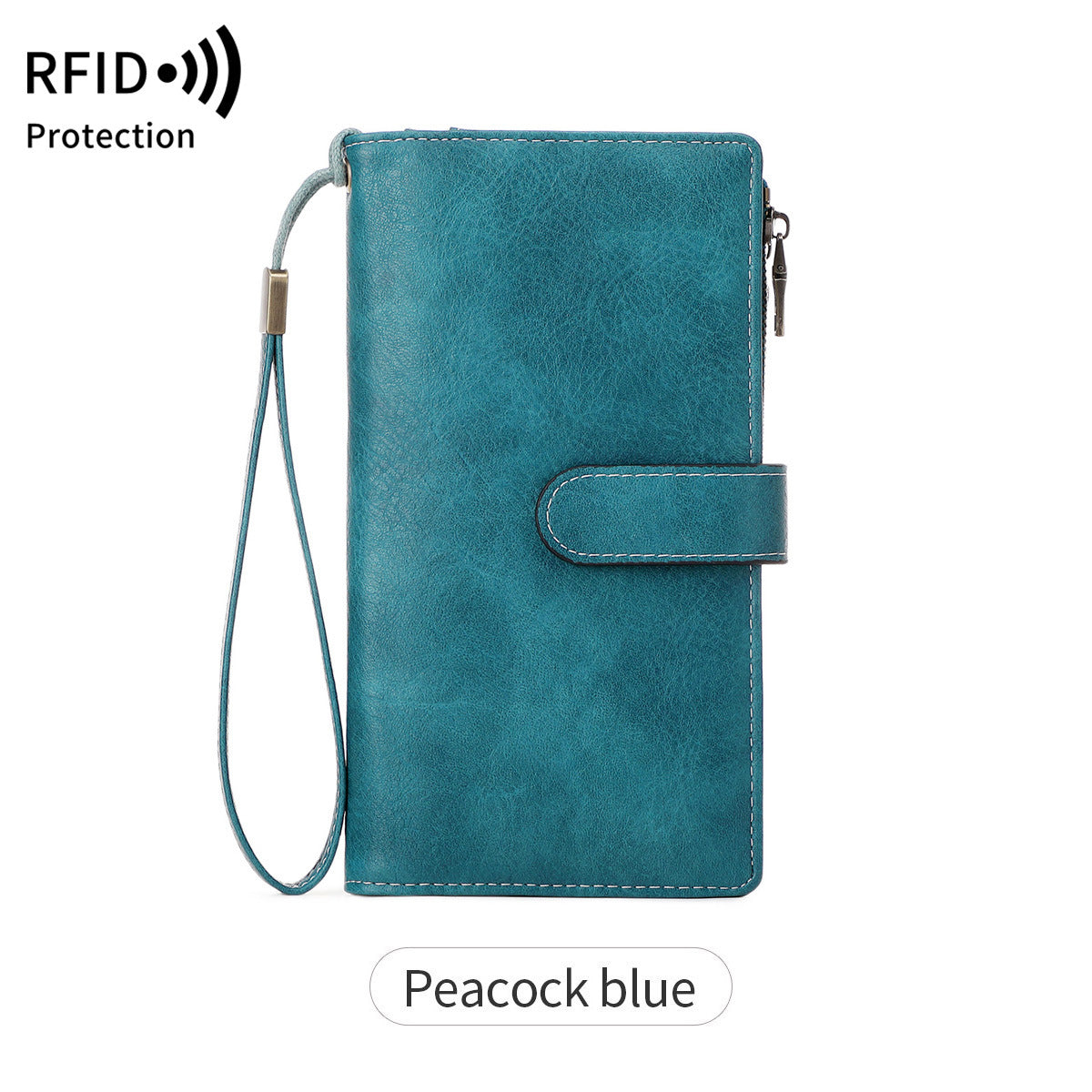 Ladies Leather Bag - Solid Color Clutch Bag