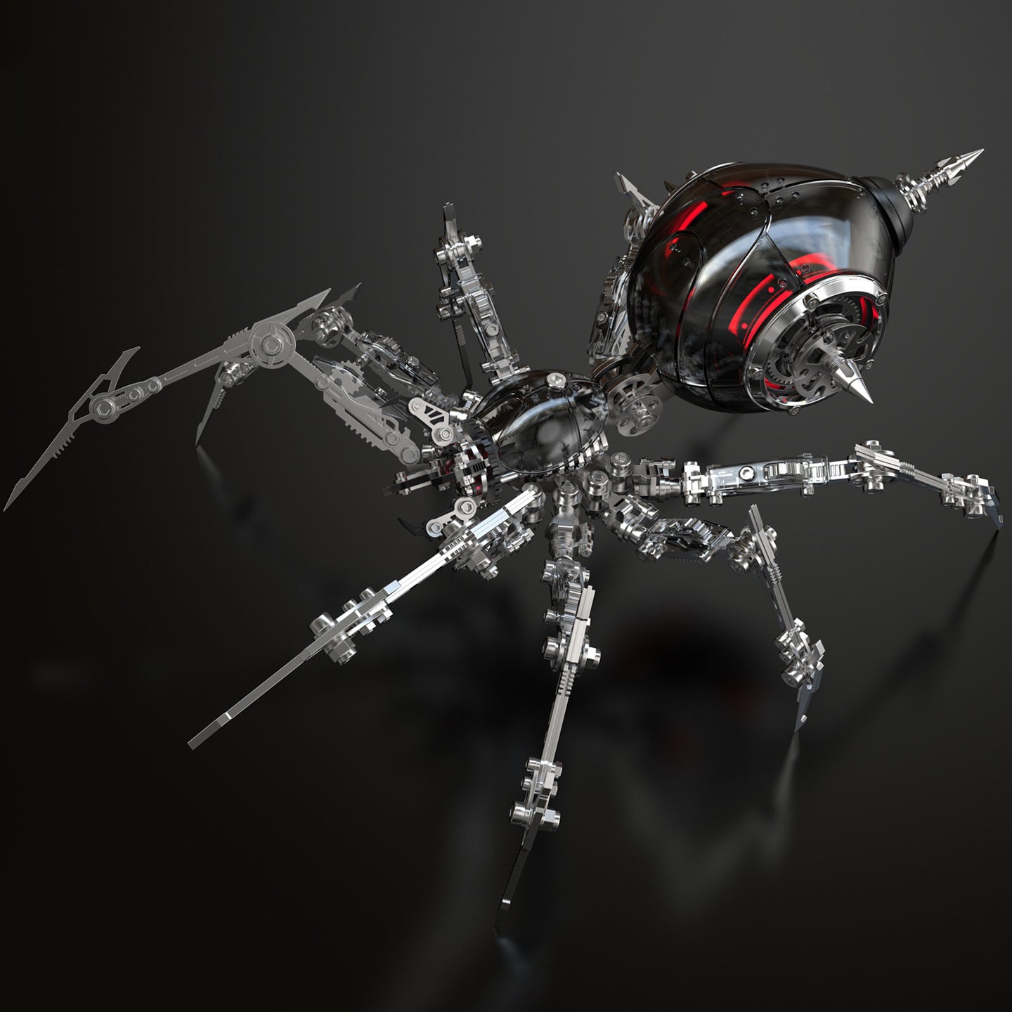 3D Metal Puzzles - Mechanical Spider + Weapon