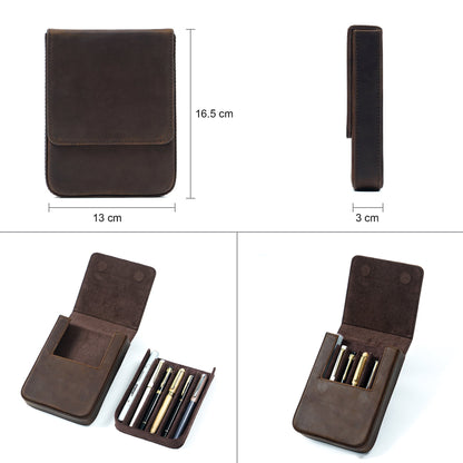 Crazy Horse Skin - Pen Storage Box (Pack of Three/Pack of Six)