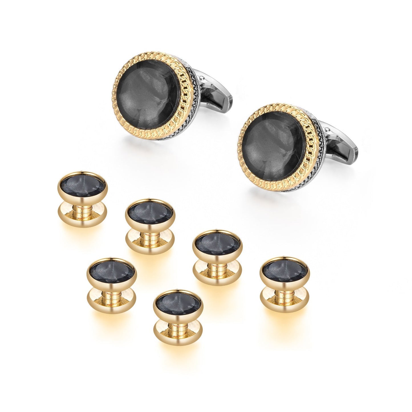 12 Pairs Classic Men's Cufflinks