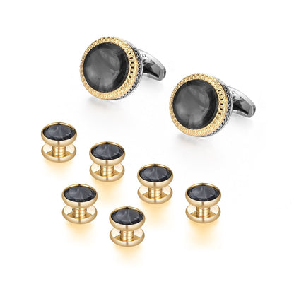 12 Pairs Classic Men's Cufflinks