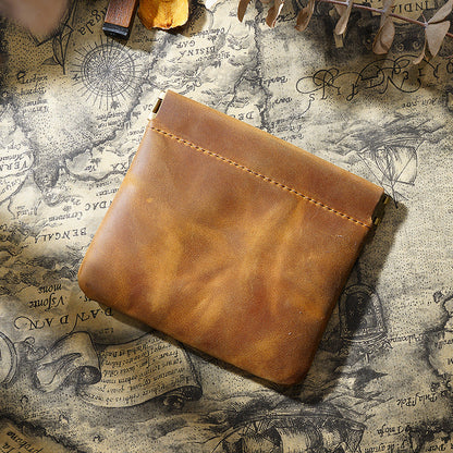 Crazy Horse Leather Storage Bag [Sealed and bounced back]