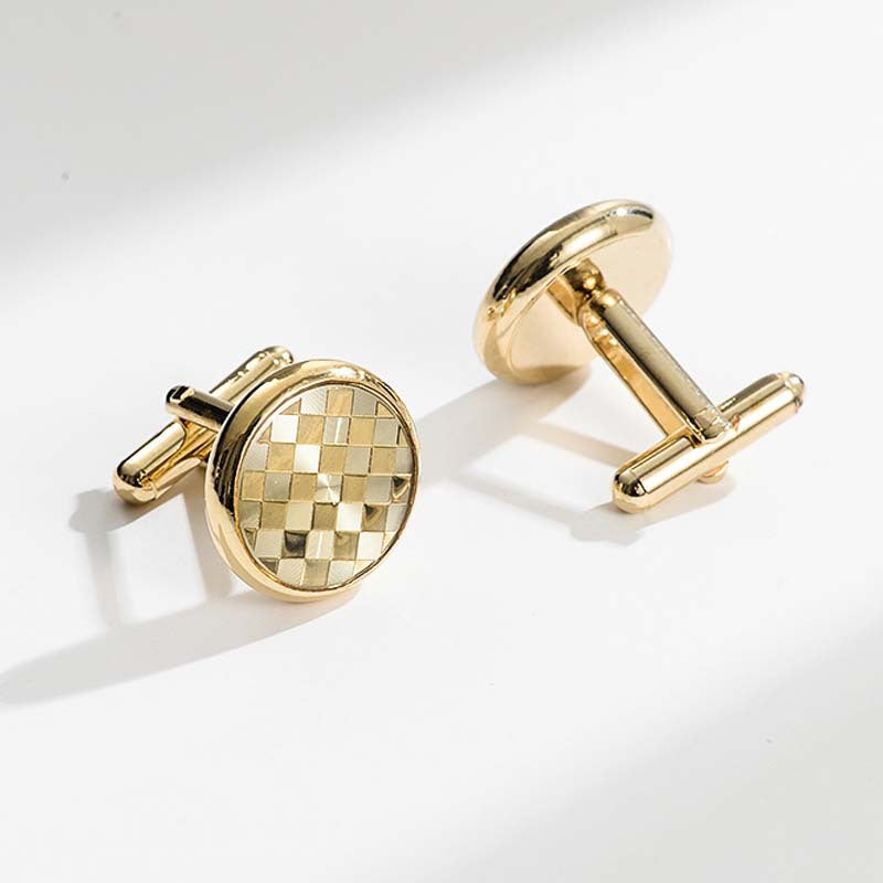 12 Pairs Classic Men’s Electroplated Cufflinks