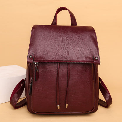 Ladies Leather Bag - Business Backpack