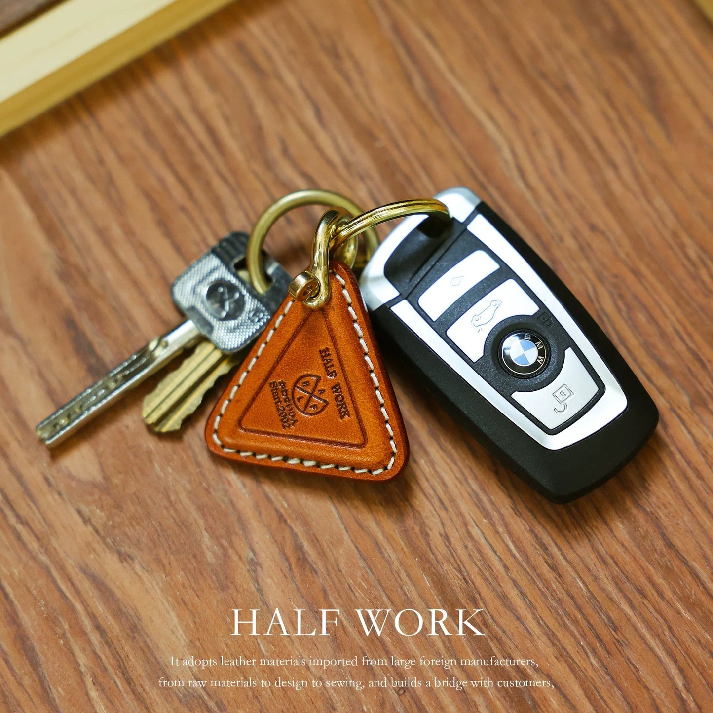 HALF WORK Leather - Handmade Keychain