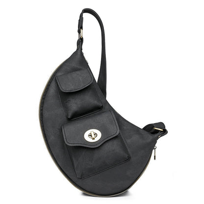 Ladies Leather Bag - Oblique Span Bag