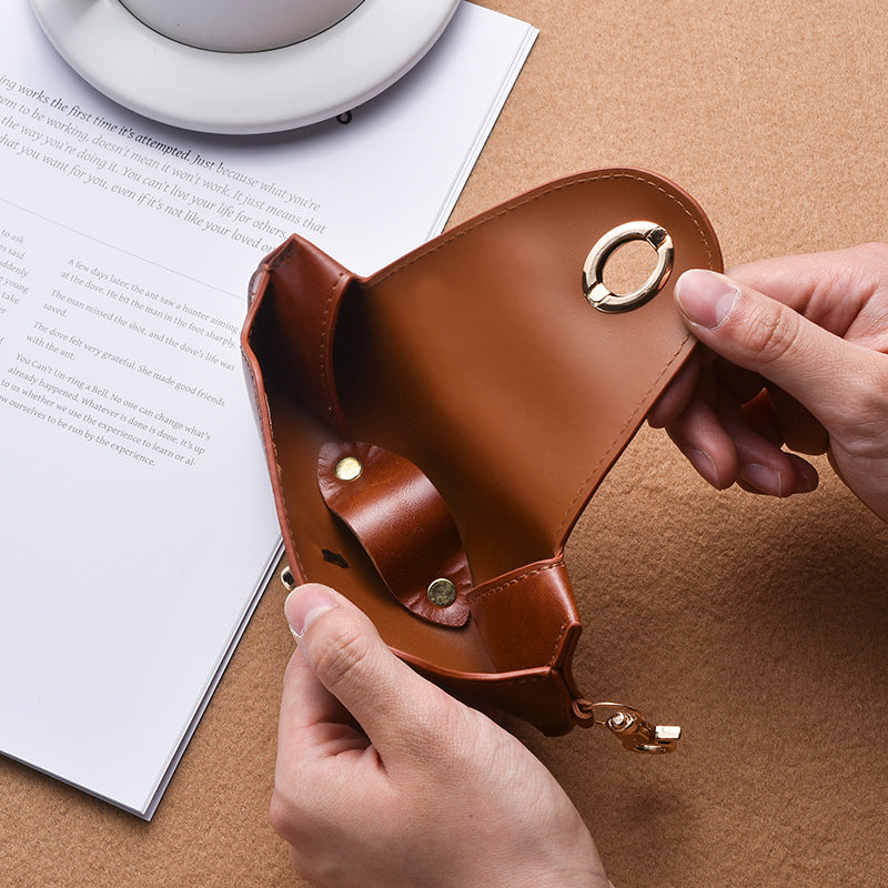 Retro pu leather - glasses protective cover