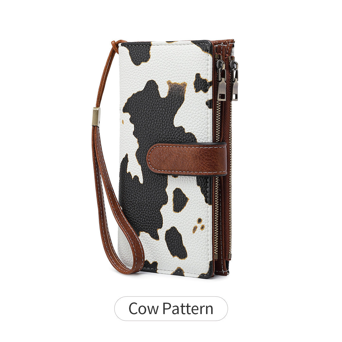 Ladies Leather Bag - Solid Color Clutch Bag