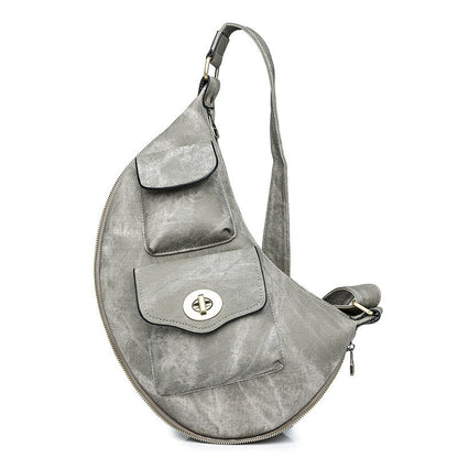 Ladies Leather Bag - Oblique Span Bag