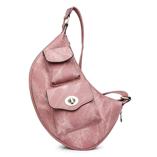 Ladies Leather Bag - Oblique Span Bag